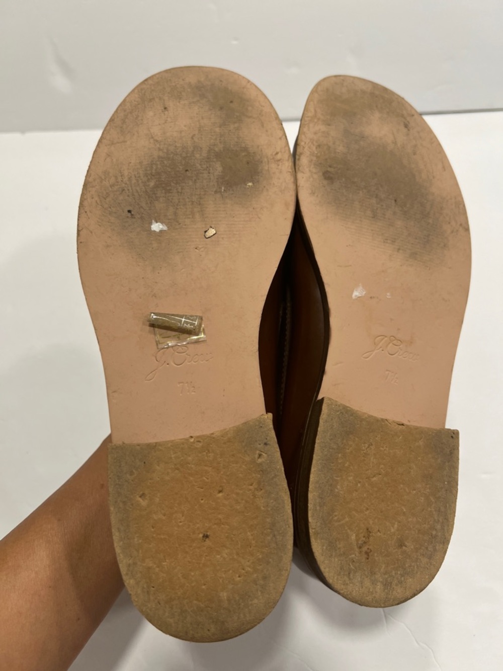 J. Crew Winona Brown Leather Penny Loafers size 7 1/2 - Picture 6 of 7